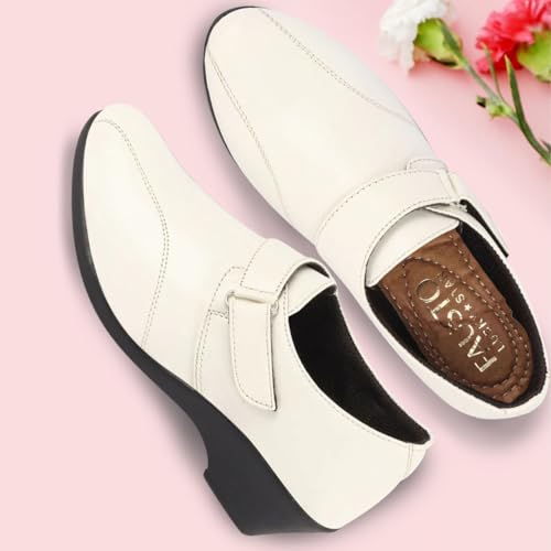 Image of FAUSTO Women's Outdoor Fashion Hook and Loop Platform Heel Wedges
