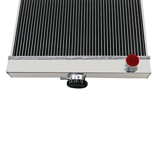 4 Row Aluminum Radiator Fit 30-50 Chevy 30's 40's 50's Transmission Cooler Hot Rod Classic