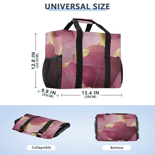 KLL Utility Bag For Trunk with Handles Foldable With Pockets Reuseable Shopping Bags3