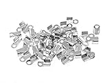 Höhe: 6 mm, Breite: 3 mm, Tiefe: 2,5 mm, Innendurchmesser: 2,5 mm, Fädelloch: 2 mm, Material: Metalllegierung, Materialbeschreibung: Metalllegierung platin beschichtet, Metallfarbe: platin