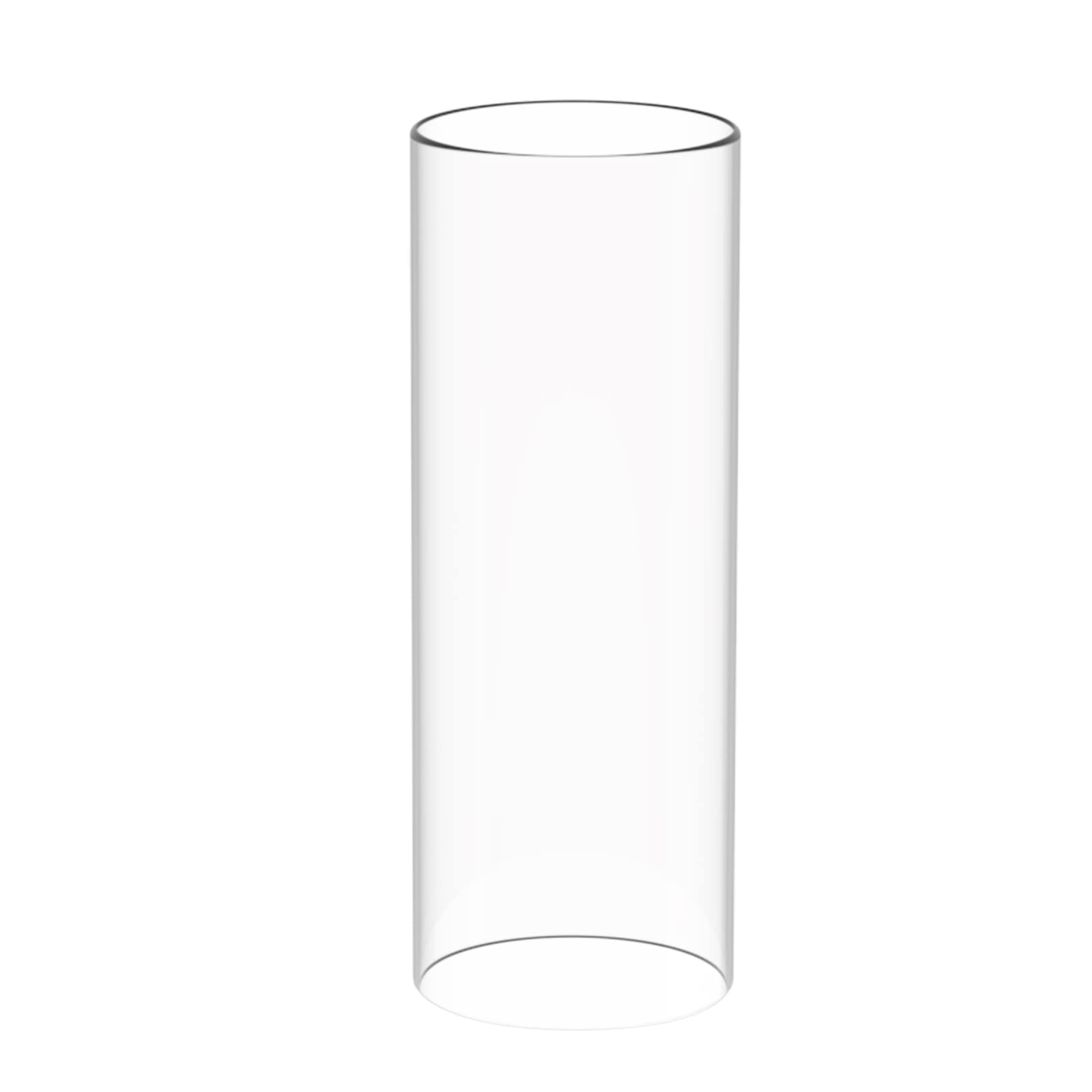 GLS Crystal Hurricane Candle Glass, Open Ended Glass Cylinder, Multiple Sizes: Diameter 2