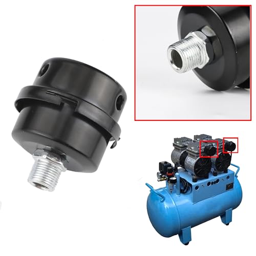 2 Stück Kompressor Schalldämpfer Filter, 3/8 16mm Luftfilter Für Kompressor, Metall Schalldämpfer Luftkompressor Ansauggewinde, Für Luftkompressor Ersatzteile Kompressor Luftfilter