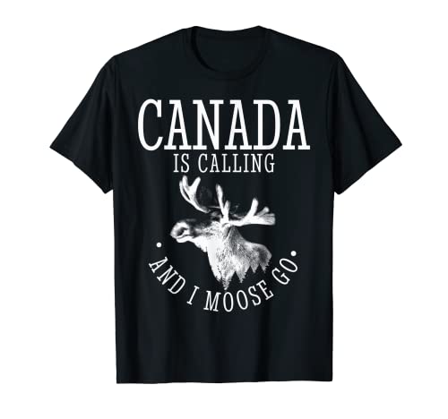 Canadá Amor Vacaciones Divertido Alce Camiseta