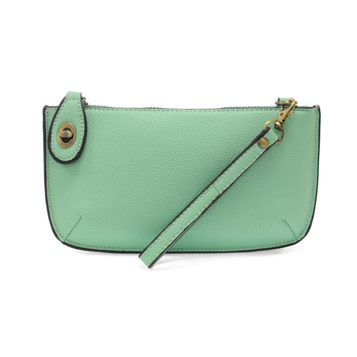 Image of Joy Susan Women's Fashion Purse Mini Crossbody Wristlet Clutch Hand Bag - Hint of Mint