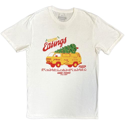 T-shirt Stranger Things Season Of Eating Hand Tossed anti-déformation
