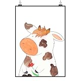 Mr. & Mrs. Panda Bild Kuh Motiv DIN A4 - Geschenk, 