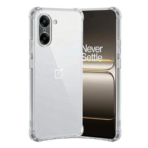 Image of Fashionury 3D Raised Transparent Crystal Clear Back Cover for OnePlus Nord CE 5 5G | Shockproof Design | Anti-Slip Grip | Camera Protection | 360 Degree Protection Mobile Case