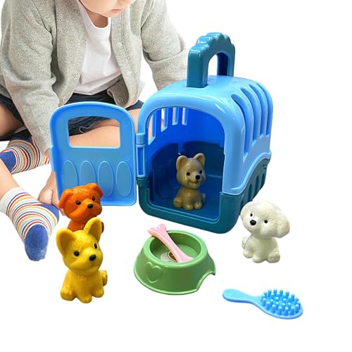 Spielset im Käfig für Haustiere, Lernspiele für Kinder, interaktives Spiel, Spielzeug für Hunde mit Haustieren D