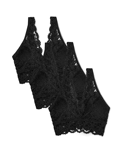 Image of Smart & Sexy Women's Signature Lace Deep V Neck Wireless Bralettes
