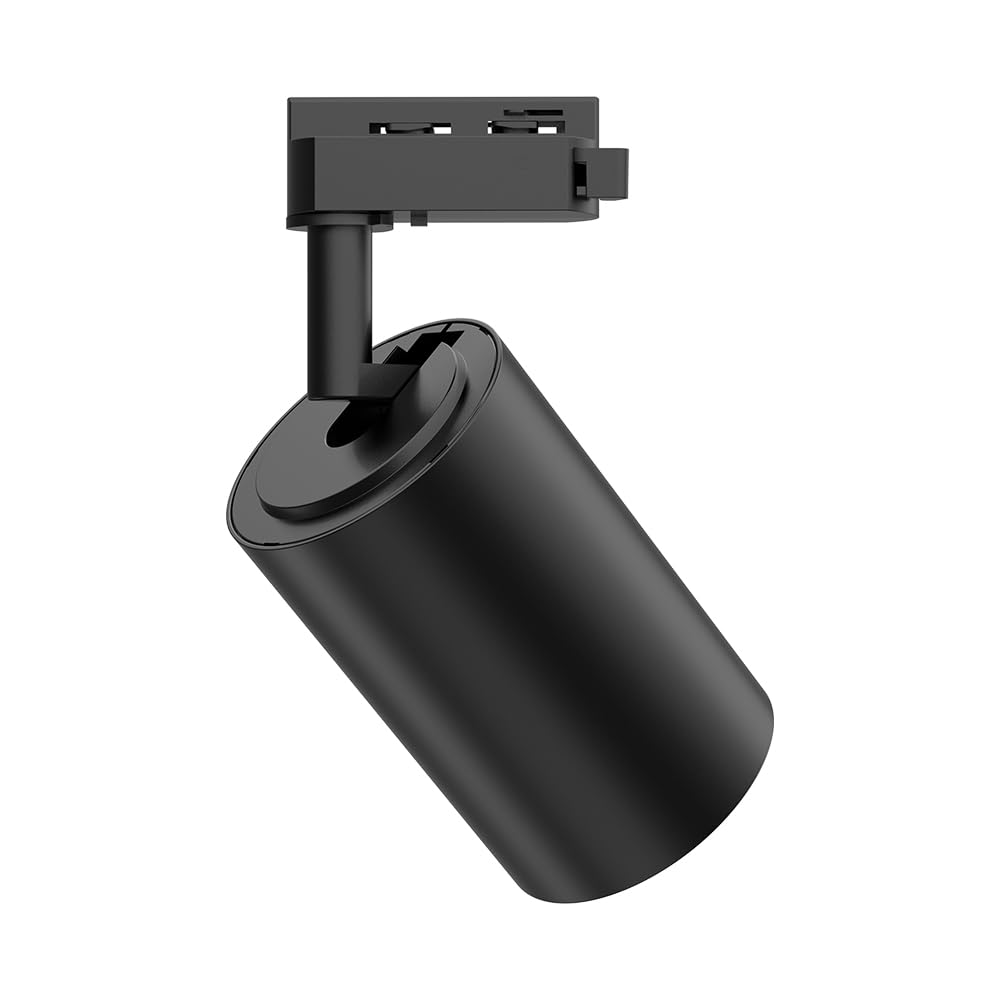 Braytron LED Schienenstrahler 30W für 1-Phasen Schienensystem, dreh- und schwenkbar, 3CCT 3000K 4000K 6500K, LED Track Light Aluminium Deckenstrahler, für Büro, Shop, Küche (Schwarz, 30, Watt)