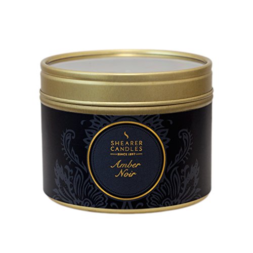Shearer Candles Amber Noir Small Scented Gold Tin Candle - Black #TOP13