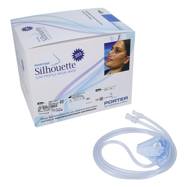 Porter SIL2-MED-12 Silhouette 2 Low Profile Nasal Hood Masks Medium 12/Pk