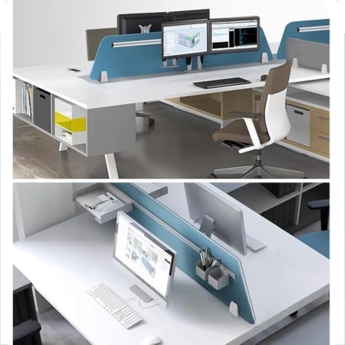 Panneau acoustique de bureau design vert à fentes 60 x 30 cm haute densité