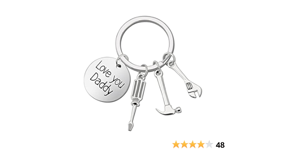 BUENTYA Llaveros para el Día del Padre Llavero Papá con ...