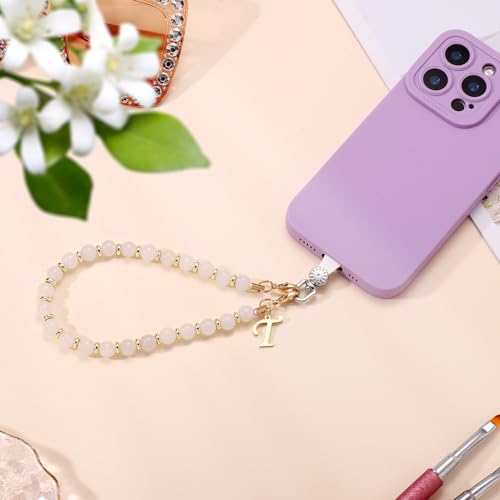 1 Set Beaded Phone Wrist Strap, Initial Phone Charms Detachable Letter B - Photo 107 sur 176