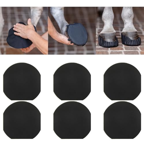6 peças de fita de casco de cavalo, envoltórios pegajosos fortes, embalagem de casco de almofada mág