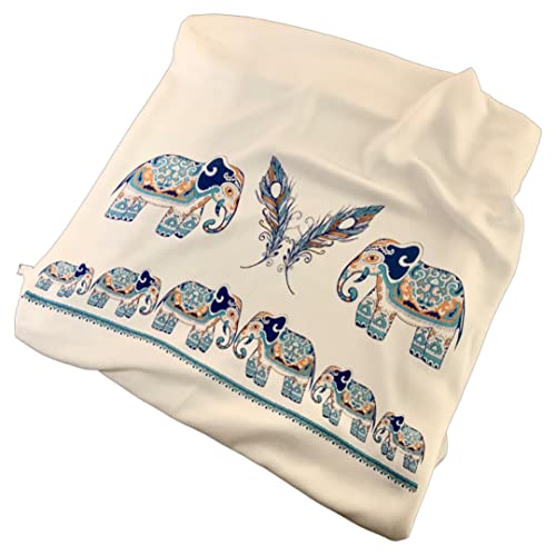 Zeyzen Turkish Beach Towel Quick Dry Turkish Bath Towels Oversized %70 Bamboo %30 Cotton Turkish Towels For Bathroom Blanket For Travel Bath Beach Pool Spa Gym 71X36 In Thin & Large (White, Elephant) #TOP29