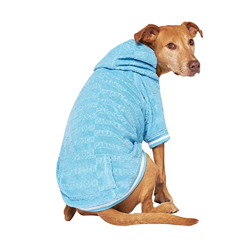 Canada Pooch Blue Beach Bum Dog Towel Hoodie, X-Large