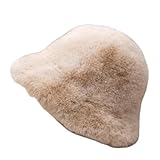 bob en fausse fourrure douce au toucher coloris beige naturel facile à assortir matière confortable et agréable à porter idéal pour la saison automne hiver composition 100 % viscose