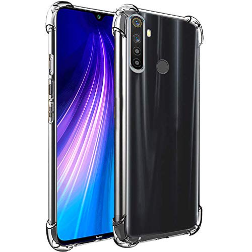 Image of TheGiftKart Crystal Clear Back Cover Case for Xiaomi Redmi Note 8 | Shockproof Soft TPU Case | Cushioned Edges for Ultimate Protection Back Cover Case (TPU, Transparent)