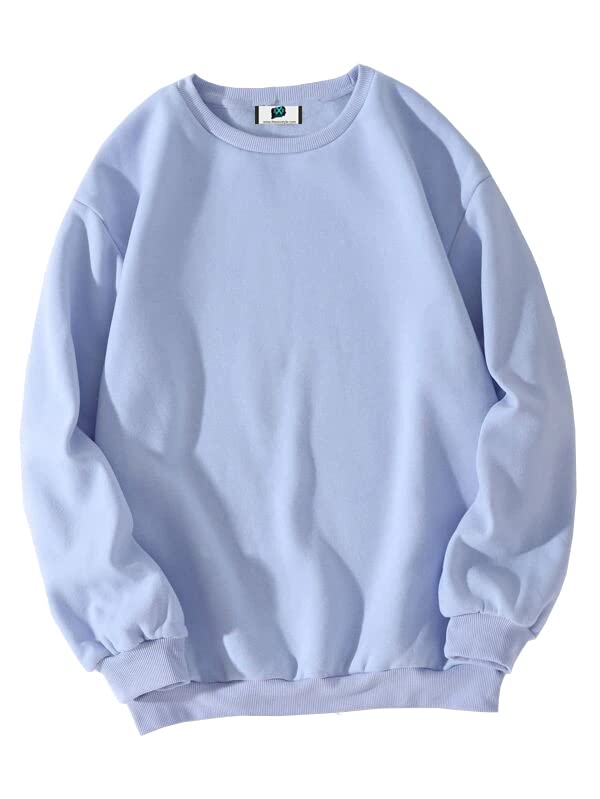 Image of SXV STYLE Solid Plain Unisex Cotton Oversized Baggy Sweatshirt