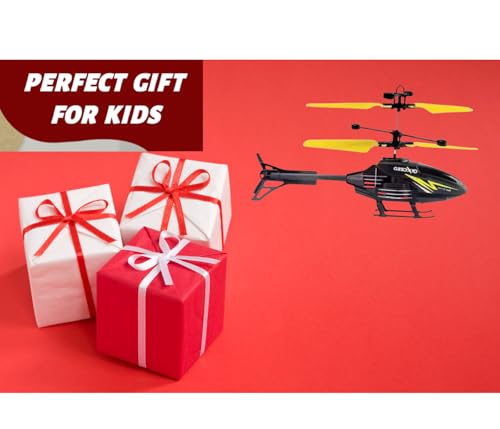 Image of Remote Control Flying Helicopter Toy - Rechargeable RC Helicopter for Kids & Beginners, Lightweight Indoor /Outdoor with USB Charging and 3D Light (B.Yellow)