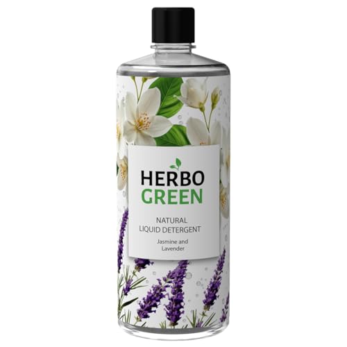 Image of Natural Liquid Detergent 1L | Jasmine & Lavender | Tough Stain Removal | Bio-Enzyme & Coconut-Based Formula | No Residue | Front & Top Load Safe | No Synthetic Fragrance | Child & Pet Safe