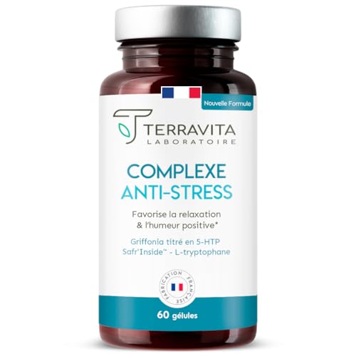 Complexe ANTI-STRESS | Safran Breveté 30mg + Griffonia 5-HTP +