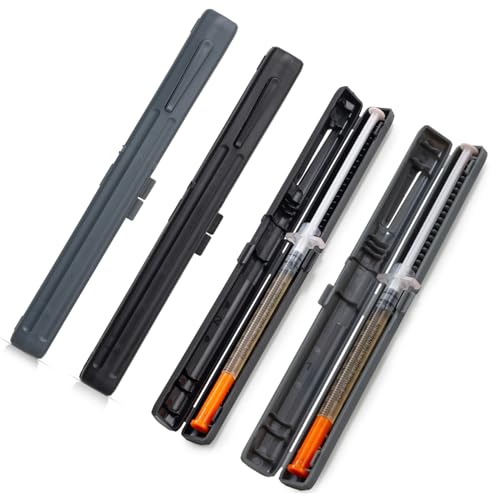 Étui à insuline de voyage portable gris et noir pour seringue