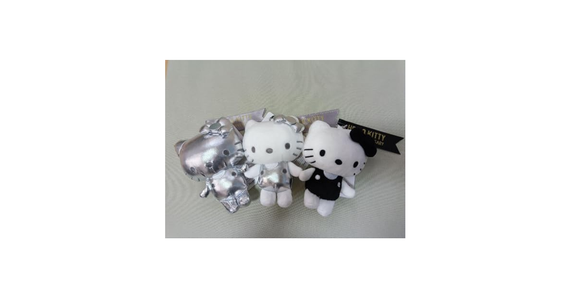 キティ50周年 マスコットチャーム アベイル シルバー ぬいぐるみ キーホルダー Avail - ハロー キティ50周年アベイルhello kittyマスコット