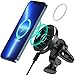 Chargeur de Voiture sans Fil Magnétique, Chargeur de Voiture sans Fil PBMIY Compatible avec Le Support de Voiture Mag-Safe Chargeur de Sortie d'air Rapide Compatible pour iPhone 13/12 Pro Max