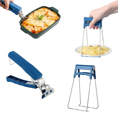 Cuenco Plato Caliente Clip, 1Pcs Clips Cuencos Cocina, 1Pcs Pinzas para Ollas de Cocina con Mango Antideslizante para Steamer Air Fryer Oven Portable