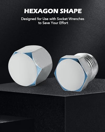 ZELCAN JIC and ORFS Industrial Hydraulic Cap and Plug Hose Tube and Pipe Fitting Kit Cap and Plug Kit with Galvanized 45# Steel and Precision Threading in ORFS and 37° Dash Sizes 4 6 8 10 12 16