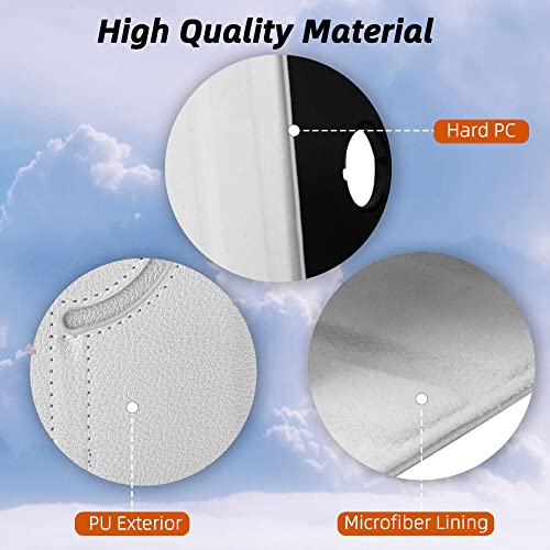 Image of TGK Rotating Cover for Samsung Galaxy Tab S9 FE 10.9 inch Tablet 360 Degree Rotating Leather Flip Case (White)