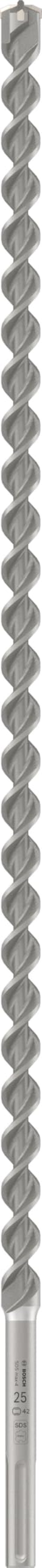 Bosch 1x Foret PRO SDS max-4 (pour Béton armé, Bloc de construction en béton, Ø 25,00 mm, Professional Accessoire Marteau burineur)