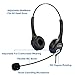 immagine 1Callez Cuffie 2,5 mm Dual con Microfono a Cancellazione del Rumore, Controllo del Volume, Auricolare per Telefono Fisso Cordless Gigaset C430A C530A Panasonic Cisco SPA 303 Polycom Grandstream (C402D)