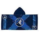 Northwest Minnesota Timberwolves NBA Cross Out Youth Hooded Micro Fiber Towel 22 x 51 Inches
