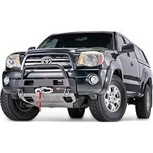 WARN 102876 Semi-Hidden Fixed Winch Mount with Low-Profile Grill Guard Tube, Fits Toyota Tacoma Gen 2 2005-2011
