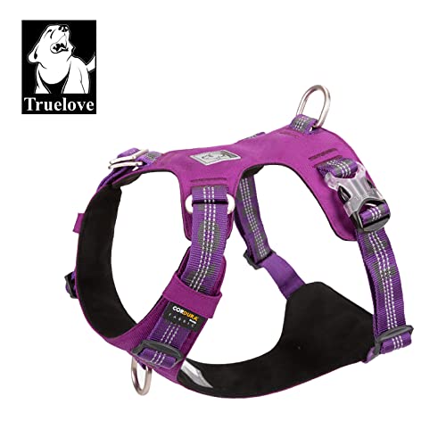 WINHYEPET Truelove Explosion-proof Waterproof Fabric Dog Harness High Density Nylon Webbing Light-weight Outdoor Product Suitable Small and Medium Large Dog TLH6282(Purple - Image 4