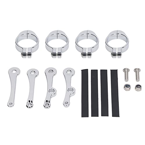 Support de montage pour phare de moto 39 à 41 mm universel en alu argent