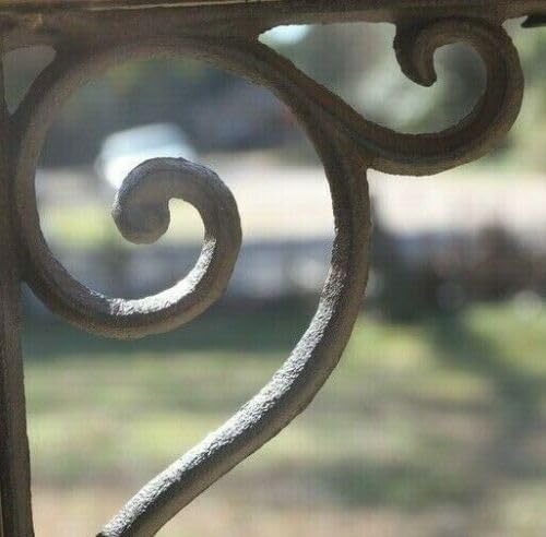 Vintage Elegant Swirl Victorian Style Mailbox Post Accent Bracket, Solid Cast Iron, B-05 8 Items
