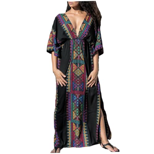 Caftanes de playa para mujer vestido túnica largo para descansar bajo el sol