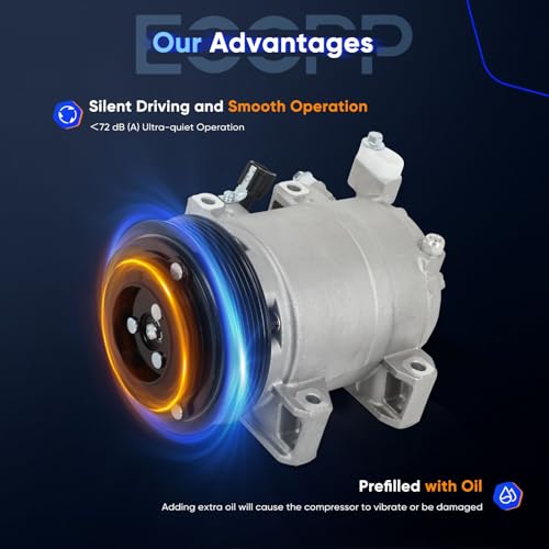 Image of ECCPP AC Compressor Fit for Nissan Altima 2.5L 2002 2003 2004 2005 2006 AC Compressor for Car Rapid Cooling