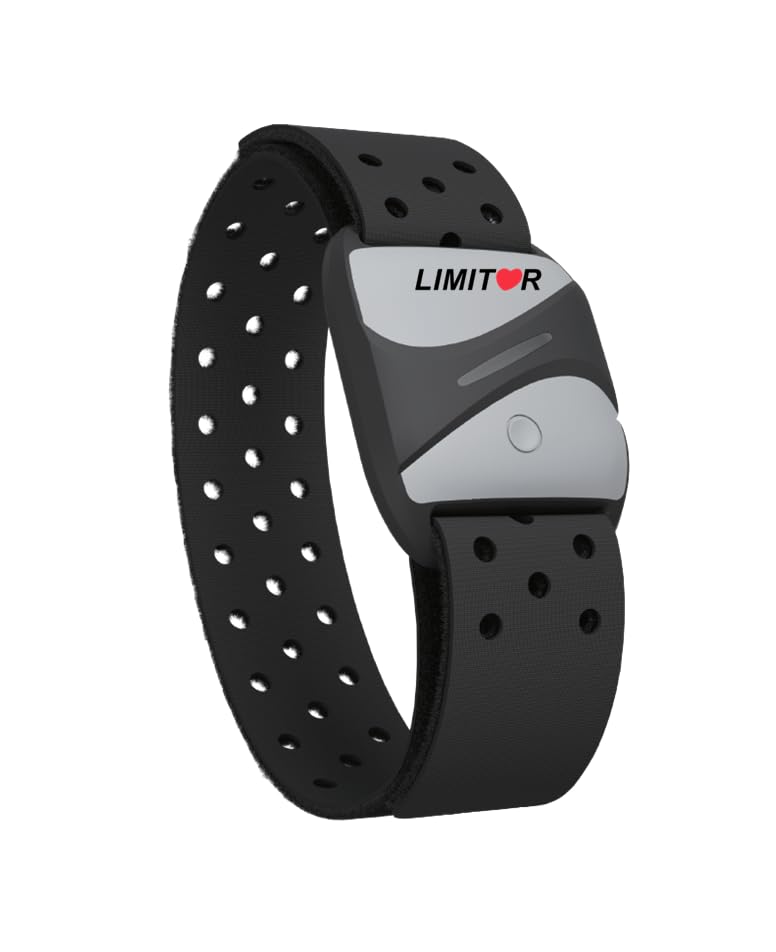 CARDIOSPORT Limiter Heart Rate Monitor MAX Heart Rate Alerts, Set Safe Heart Rate Limits, Waterproof HRM Sensor, Bluetooth ANT+ Wireless, Strava, Zwift, Garmin, Peloton, No Smartphone Required