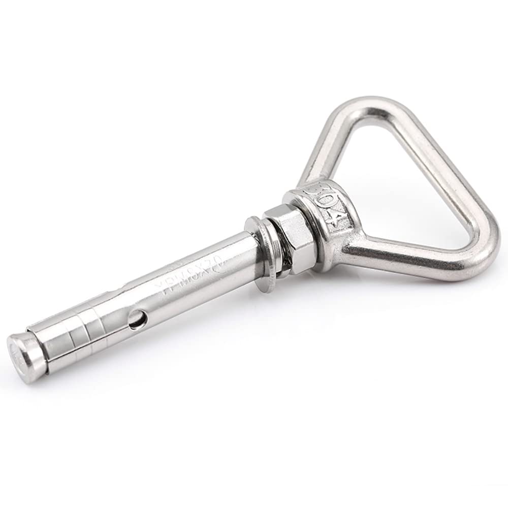 Tornillos autorroscantes, perno de expansión, gancho de ancla, perno de expansión de acero inoxidable 304 de calidad marina con ganchos triangulares y circulares M18, longitud 100 mm-300 mm (longitud: