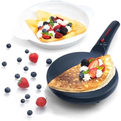 Gourmia 8” Crepe Maker – Nonstick Ceramic Electric Griddle for Cr...