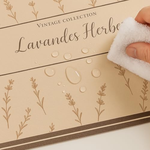 Image of YELONA Leather Dining Table Placemats Set of 2 - Waterproof, Heat Resistant, Anti-Slip, Easy to Clean Table Mats for Dining Table, Kitchen & Home Decor (Cotton Candy, 40 x 30 cm)