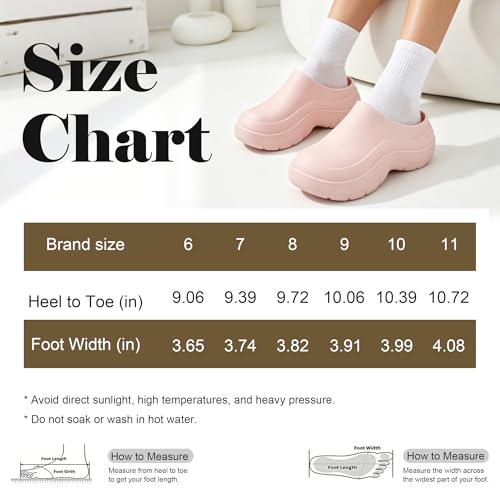 NITTI Women's Garden Clogs, Platform Slip-On Shoes with Arch Support Pink by NITTI - Used condition - Image 6
