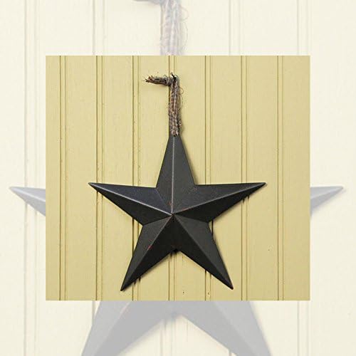 Hearthside Collection Metal Barn Star, 8" x 8", Black image 2