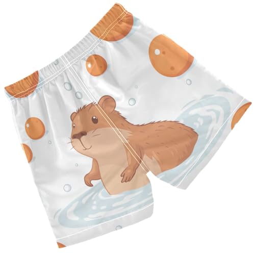 Pigsaly Boys' Swim Board Shorts Capybara Bubble Boy's Swim Trunks Kids Swimwear S Multicolor2